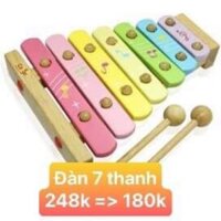 Đàn gõ mộc cầm 7 thanh màu sắc