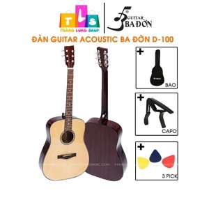Đàn Guitar Acoustic Ba Đờn D100