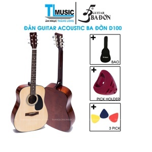 Đàn Guitar Acoustic Ba Đờn D100