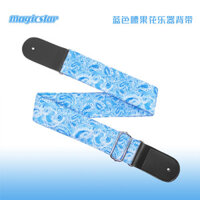 Đàn Guitar Acoustic Dây Đeo Vai Guitar Acoustic Đàn Guitar Điện Rock Bass Ukulele Xanh Hạt Điều Hoa Độc Đáo Nguyên Bản