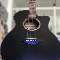 ĐÀN Guitar Acoustic Đen Mờ Gía Rẻ