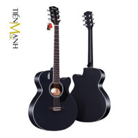 Đàn Guitar Acoustic Rosen G11 Màu Đen Dáng A (Size 40)