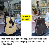Đàn Guitar Acoustic Yamaha FG201B (Nhật Cũ) Còn Đẹp Âm Hay Action Tốt