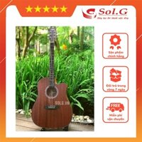 Đàn Guitar Acoustic Yamaha F3000 màu nâu Có EQ + Bộ Phụ Kiện - Phân Phối Chính Hãng SOLG