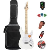 Đàn Guitar Điện Minsine MS-100 Minsine MS-100 Cho Người Mới Bắt Đầu, Đàn Guitar S-S, Bộ Đồ Đàn Guitar Rock, Máy Nghe Nhạc Chuyên Nghiệp kèm Gói Quà Tặng