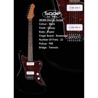 Đàn Guitar Điện Sqoe JM300, Black