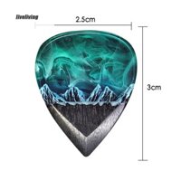 Đàn Guitar Nhựa Epoxy Chọn Đèn Phương Bắc Vòng Cổ Nhạc Cụ Quà Tặng QDE [liveliving.vn]