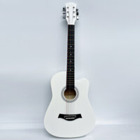 Đàn Guitar WOIM Acoustic Dáng Khuyết Đủ Màu - Trắng