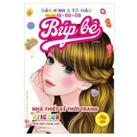Dán Hình Và Tô Màu Búp Bê - Nhà Thiết Kế Thời Trang - Hấp Dẫn - Sticker Trong Suốt