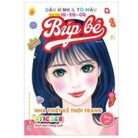Dán Hình Và Tô Màu Búp Bê - Nhà Thiết Kế Thời Trang - Đáng Yêu - Sticker Trong Suốt