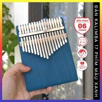 Đàn kalimba 17 phím màu xanh QUYNHLEMO hình chữ nhật tặng kèm phụ kiện tốt hơn khi mua deal sốc