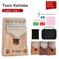 Đàn kalimba 17 phím tiện dụng gỗ hộp cộng hưởng hình mèo neko giá rẻ cho bạn mới tập chơi- Tặng Sticker AB01 chính hãng