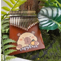 Đàn kalimba CAPYBARA GỖ XOAN ĐÀO giá rẻ cho bạn mơi tập chơi làm quà tặng-Tặng 4 phụ kiện- BẢO HÀNH CHÍNH HÃNG 24 THÁNG