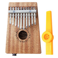 Đàn Kalimba Gecko 10 Phím Gỗ Mahogany K10MEQ Có EQ Kèm Kèn Kazoo