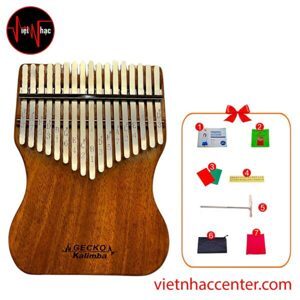 Đàn Kalimba Gecko 17 Phím Gỗ Mahogany K17MAP