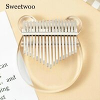 Đàn kalimba GIÁ RẺ TRONG SUỐT HÌNH GẤU CHO BẠN MỚI-KM01