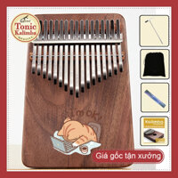 Đàn kalimba Tonic 17 phím gỗ Mai in hình kute tổng hợp TONIC-TH01 Hàng chính hãng