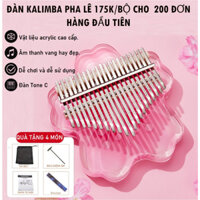 Đàn Kalimba TRITON AC095 -17 Phím PHA LÊ TRONG SUỐT ACRYLIC - Thump Piano Acoustic Finger Chromatic Âm Vang Thanh Trong