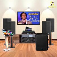 Dàn Karaoke : 4 Loa Wharfedale Pro SIGMA-10, 2 Đẩy Crown XLI2500,Vang AAP Audio K9900II , Micro VM300 , Sub Wharfedale Pro T-Sub-AX15B , Đầu ViệtK 4K Plus 4TB , Màn Hình Cảm Ứng VietK 22 inch, Bộ Quản Lý Nguồn AAP P8