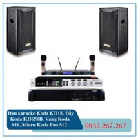 Dàn Karaoke BA Classic 12 + Vang KoDa 350A + Micro Koda Pro S12