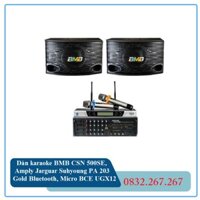 Dàn karaoke BMB CSN 500SE, Amply Jarguar Suhyoung PA 203 Gold Bluetooth, Micro BCE UGX12