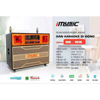 Dàn karaoke di động iMusic MK-1818 1600W. Công nghệ DSP Reverb 2024. Tặng 02 micro không dây UHF