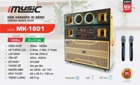 DÀN KARAOKE DI ĐỘNG IMUSIC MK-1801 BASS 40X2 CÔNG SUẤT 1800W KARAOKE BLUETOOTH