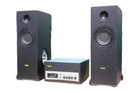 Dàn karaoke gia đình: 02 loa V200 + Âm ly 350w A350 (Bluetooth, USB, 3.5, AV đầy đủ): Hát, Nghe, Xem phim cực ngon.
