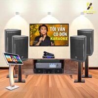 Dàn Karaoke Gia Đình : 4 Loa SE-Audiotechnik V-12 ,Đẩy 4 Kênh AAP TD8004, Vang Số AAP Audo K9900II , Micro VM300, Đầu ViietK 4K Plus 4TB + Màn VietK 22 inch