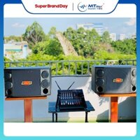 Dàn Karaoke Gia Đình Cao Cấp -  [ Cặp Loa 3 Tấc Nhập Khẩu + MIXER Liền Công Suất F9 Pro ] - Tặng 10M Dây Loa Và Jack Cắm