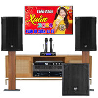 Dàn karaoke gia đình cao cấp RCF 06 (RCF C MAX 4110, RCF S8015 II, RCF IPS 2700, RCF IPS 2.5K, JBL KX180A, JBL VM300)