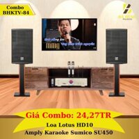 Dàn Karaoke Gia Đình : Loa Lotus HD10 , sumico s450
