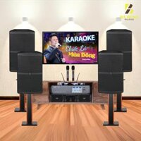 Dàn Karaoke Gia Đình : Loa Whafedale Pro WH-12 NEO (4 chiếc),  Đẩy 4 Kênh AAP TD8004, Vang Số AAP Audio K9900II, Micro BBS E-500GS