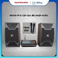 Dàn karaoke Mixer MTMAX F9 Pro & cặp loa KS 310 tặng dây 10m nhập khẩu công suất đỉnh. Sử dụng cho gia đình và hội nghị