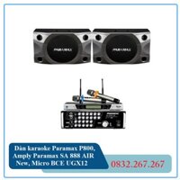 Dàn karaoke Paramax P800, Amply Paramax SA 888 AIR New, Micro BCE UGX12