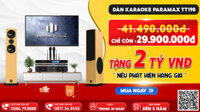 Dàn karaoke Paramax TT198: D88Luxury+T500+V6pro+VA2600