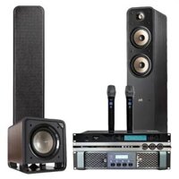 Dàn Karaoke Polk TT129: (Polk Audio ES55, Vatasa T500, Vatasa V6 Pro, DT Lion406, Polk Audio HTS12)