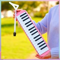Đàn kèn melodica 32 và 37 phím kèm phụ kiện và túi đựng tiện dụng - Màu Hồng - 32 Phím