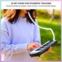 Đàn kèn melodica 32 và 37 phím kèm phụ kiện và túi đựng tiện dụng - màu đen - 32 Phím