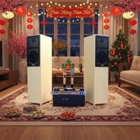 Dàn loa cây karaoke gia đình K386 (01 đẩy 1200w + 01 Vang + 01 bộ Micro không dây + loa 386) - Hàng trưng bày đồng giá cuối năm
