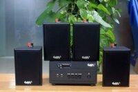 Dàn loa thông báo phát nhạc nền tự động: 1 Amply A154PU Goldsound 150w + 4 loa Goldsound V25c - 25w, loa được thiết kế riêng cho quán, bật lớn không tạp âm, miễn phí công lắp đặt, bảo hành dài hạn 5 năm.