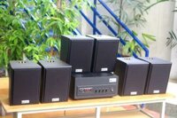 Dàn loa treo tường: Amply A501 Goldsound 500w + 6 loa Goldsound V25C 25w, loa được thiết kế riêng cho quán, bật lớn không tạp âm, miễn phí công lắp đặt, bảo hành dài hạn 5 năm.