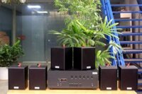 Dàn loa treo tường: Amply A384_TH-6K Goldsound 6 vùng âm lượng 1200w + 6 loa Goldsound V24C_TH, Amply 4 - 6 vùng âm lượng, loa được thiết kế riêng cho quán, bật lớn không tạp âm, miễn phí công lắp đặt, bảo hành dài hạn 5 năm. 1 Chi tiết biến thể