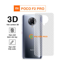 Dán lưng Poco F2 Pro vân Carbon 3D tản nhiệt tốt – Dán lưng vân Carbon Xiaomi Poco F2 Pro