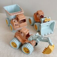 Đan Mạch lúa mì rơm trẻ em bãi biển bãi biển Đồ chơi xe máy xúc xô Xô Đẩy Xe xúc cát xẻng xô dụng cụ