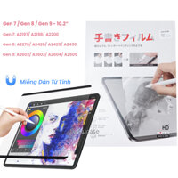 Dán Màn Hình Cho iPad Paperlike Nam Châm Tự Động Dính, Tháo Rời Dễ Dàng  - Chống Vân Tay, Chống Chói, Chống Trầy Xước - Gen 7 Gen 8 Gen 9 - 10.2