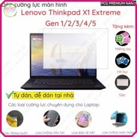 Dán màn hình cường lực laptop Lenovo Thinkpad X1 Extreme Gen 1/2/3/4/5 nano dẻo siêu mỏng trong suốt, nhám chống vân tay