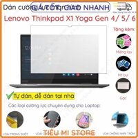 Dán màn hình cường lực Lenovo Thinkpad X1 Yoga Gen 1/2/3/4/5/ 6/ 7Titanium 20QA000FUS nano dẻo trong, nhám, nhìn trộm