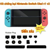 Dán màn hình Nintendo Switch v1 V2 của hãng Dobe tặng kèm bộ lọc bụi dán cường lực máy game nintendo switch v1 v2