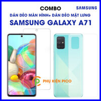 Dán màn hình Samsung Galaxy A71 và dán lưng Samsung A71 PPF cao cấp